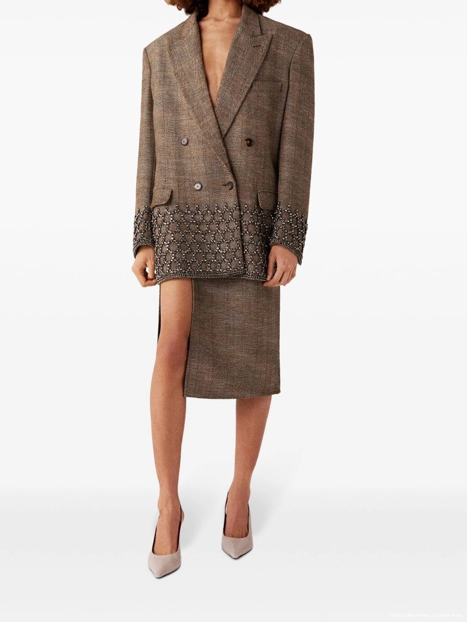 Cheap Cage Crystal Oversized jacket Stella McCartney Blazer Women 0708